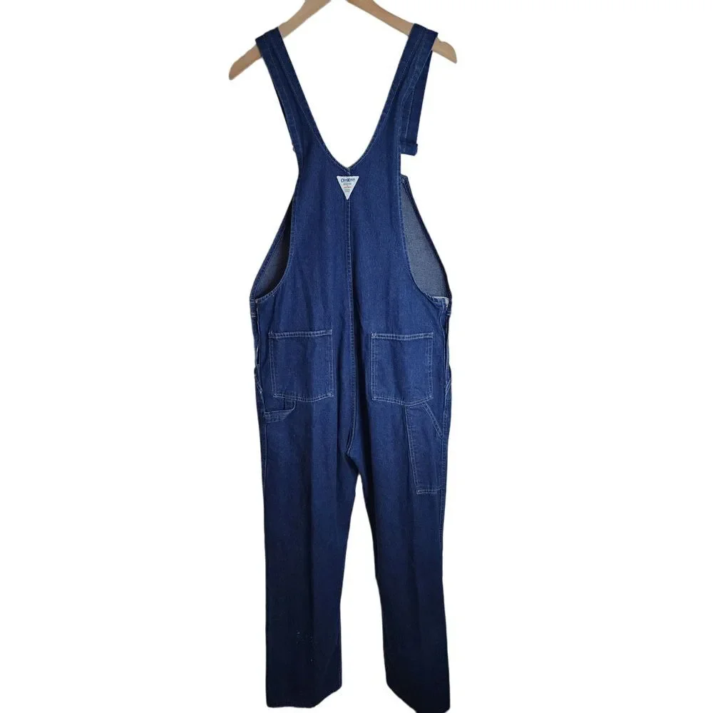 OshKosh B'Gosh Men's Jean Overalls Vestbak Size 36X32 USA Vintage Denim Workwear